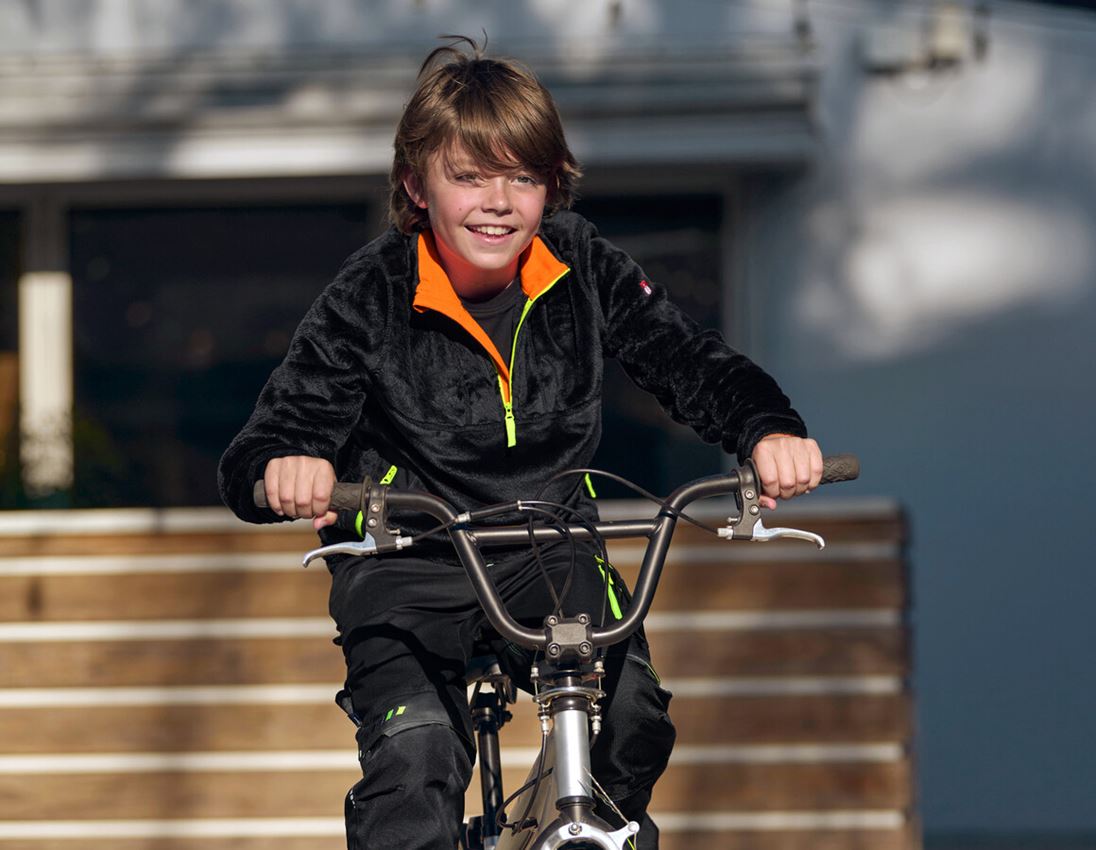 Hauts: Pull camionneur Highloft e.s.motion 2020, enfants + noir/jaune fluo/orange fluo 1