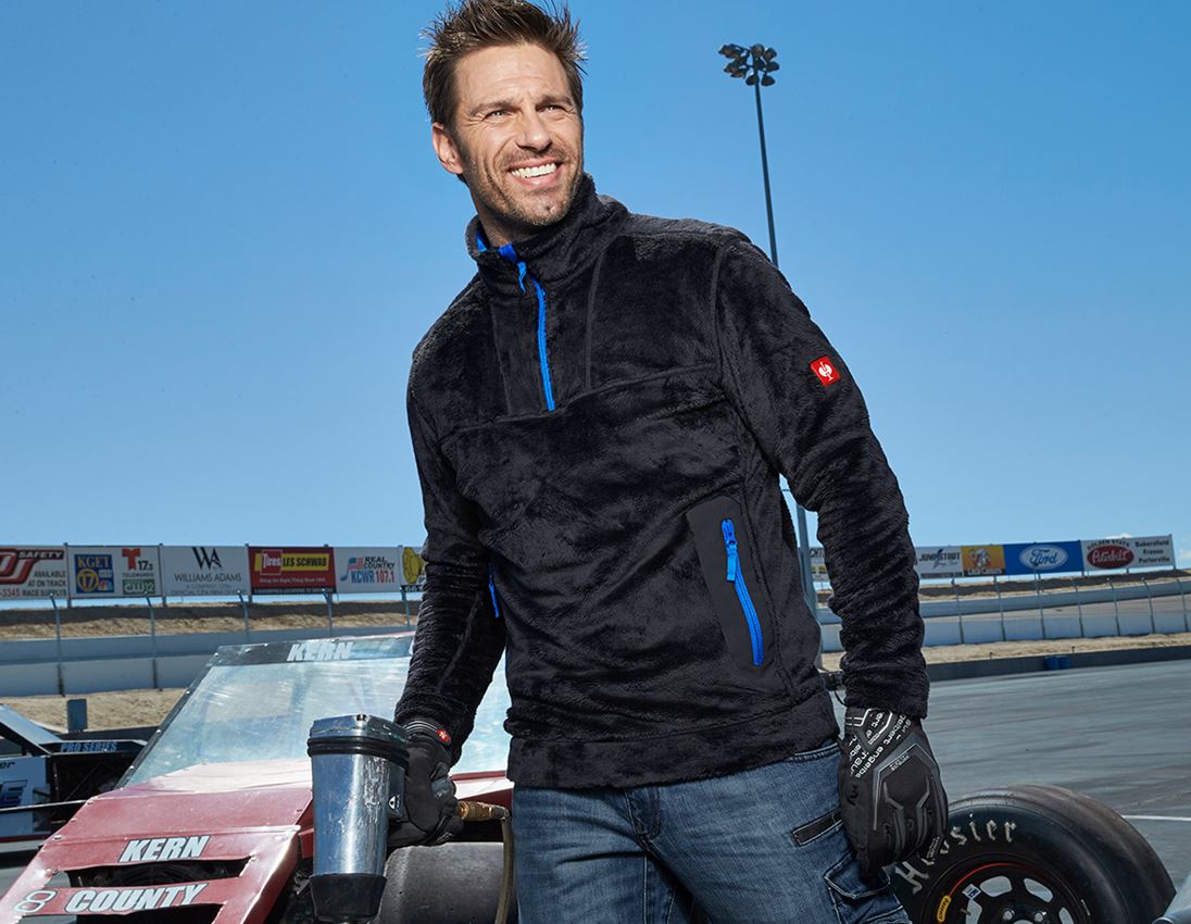 Hauts: Pull camionneur Highloft e.s.motion 2020 + graphite/bleu gentiane 1