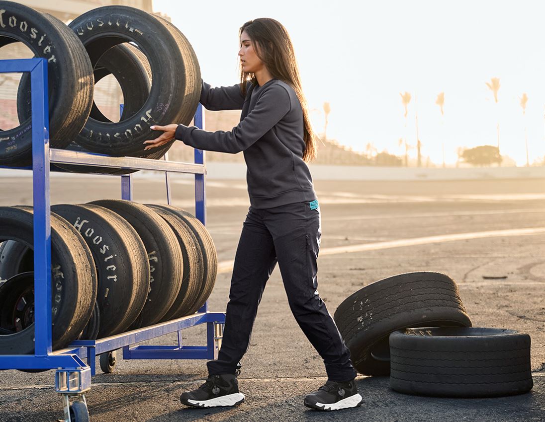Hauts: e.s. Sweatshirt poly cotton, femmes + anthracite 2