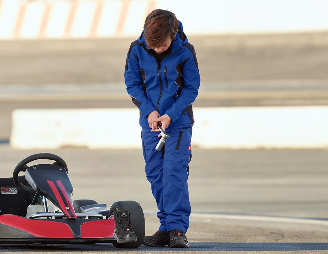 Jackets: Softshell jacket e.s.vision, children’s + royalblue/black 1