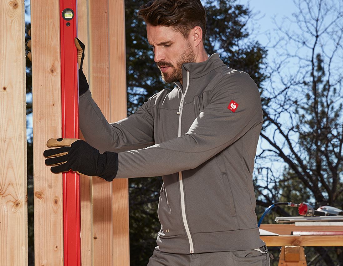 Vestes de travail: FIBERTWIN® clima-pro veste e.s.motion 2020 + pierre/gypse 1