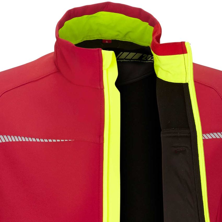 Vestes de travail: Veste Softshell e.s.motion 2020 + rouge vif/jaune fluo 2