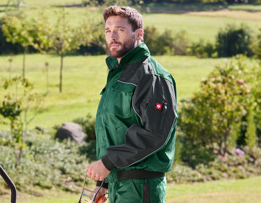Work Jackets: Functional jacket e.s.image + green/black 2