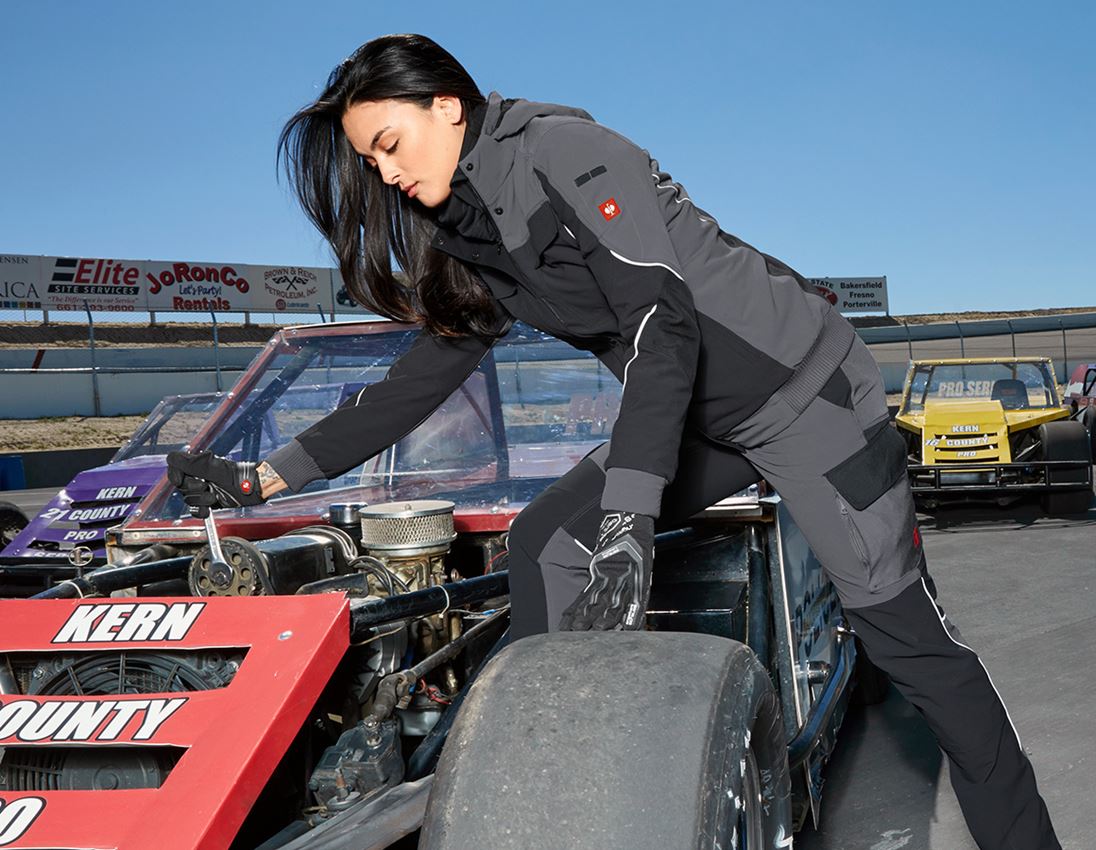 Work Jackets: Winter functional jacket e.s.dynashield, ladies' + cement/graphite 1