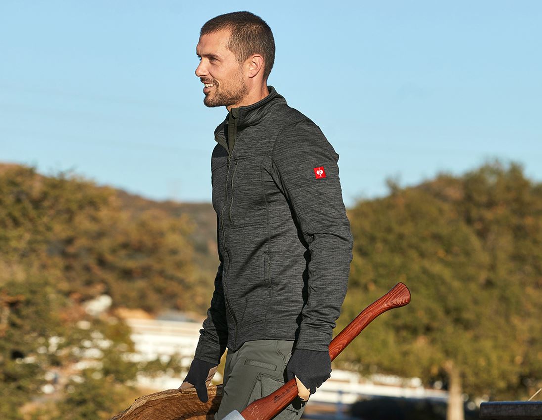 Work Jackets: Jacket isocell e.s.dynashield + thyme melange 1