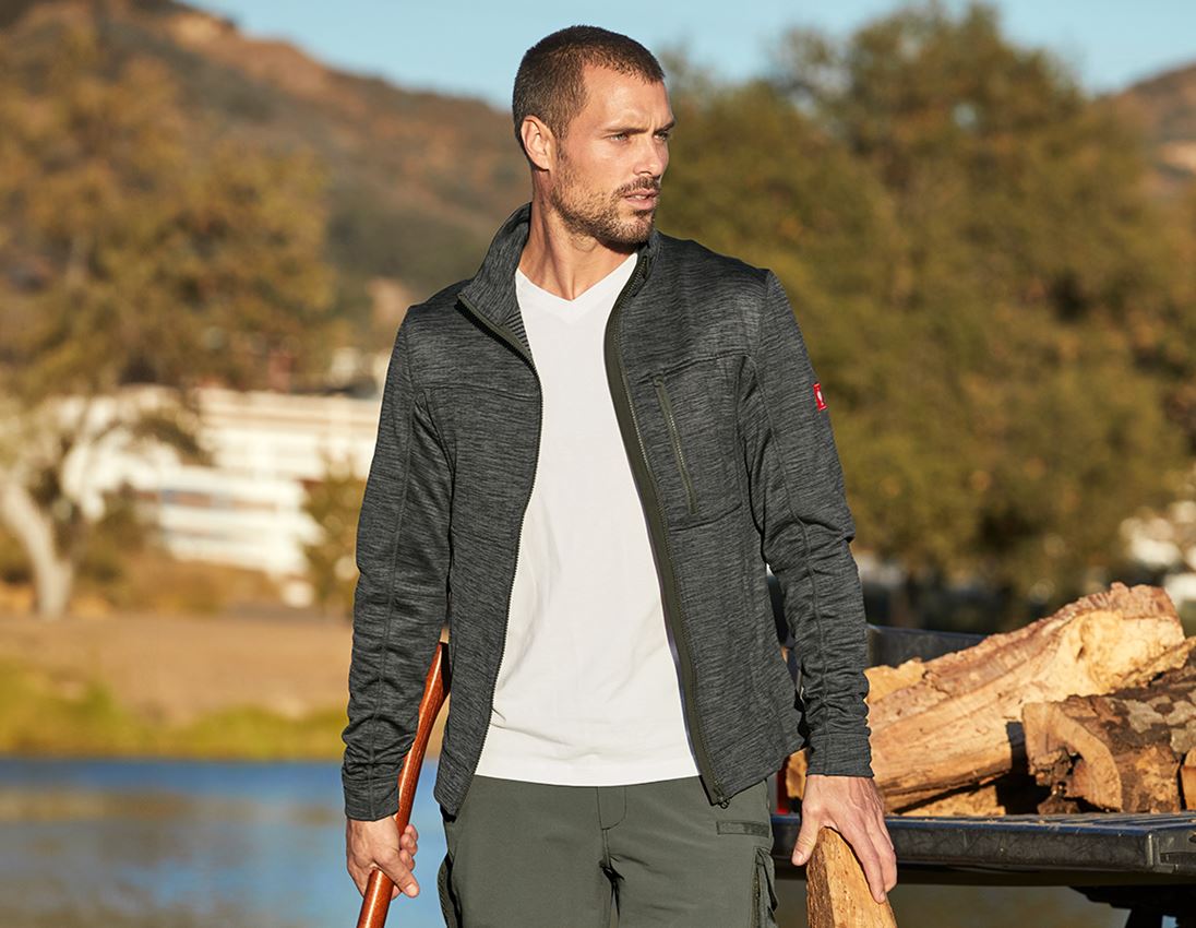 Work Jackets: Jacket isocell e.s.dynashield + thyme melange 2