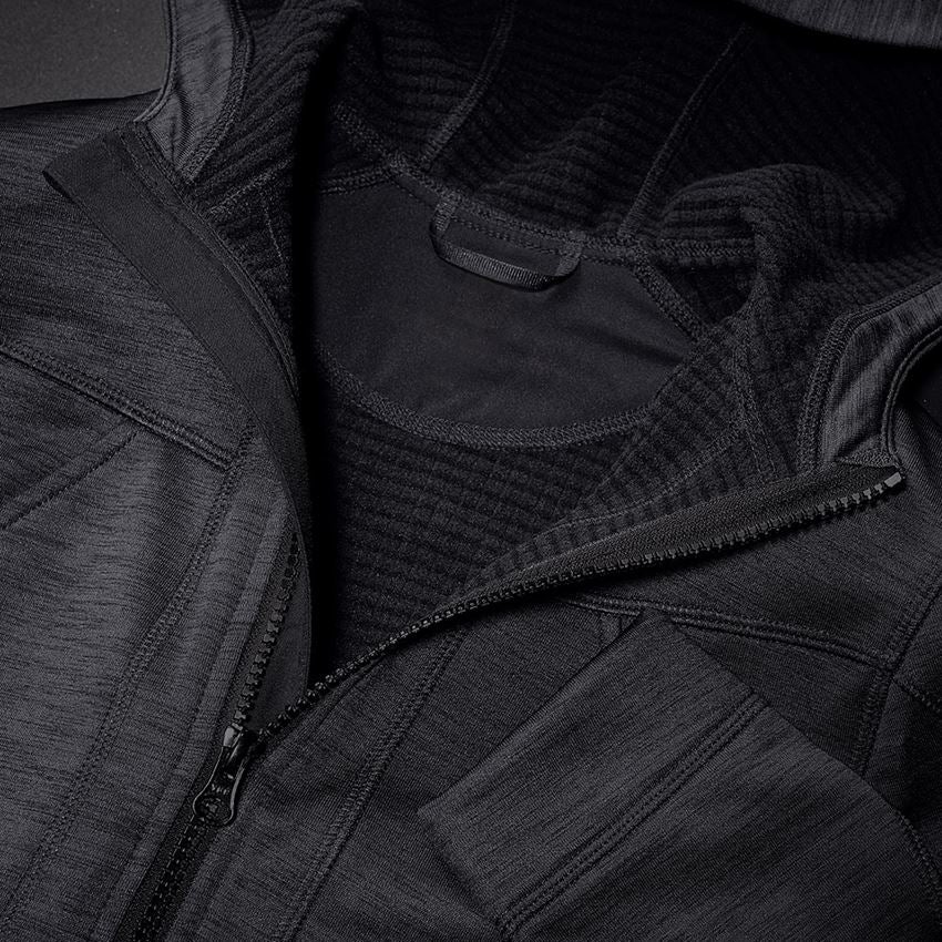 Vestes de travail: Veste à capuche isocell e.s.dynashield, femmes + noir mélange 2