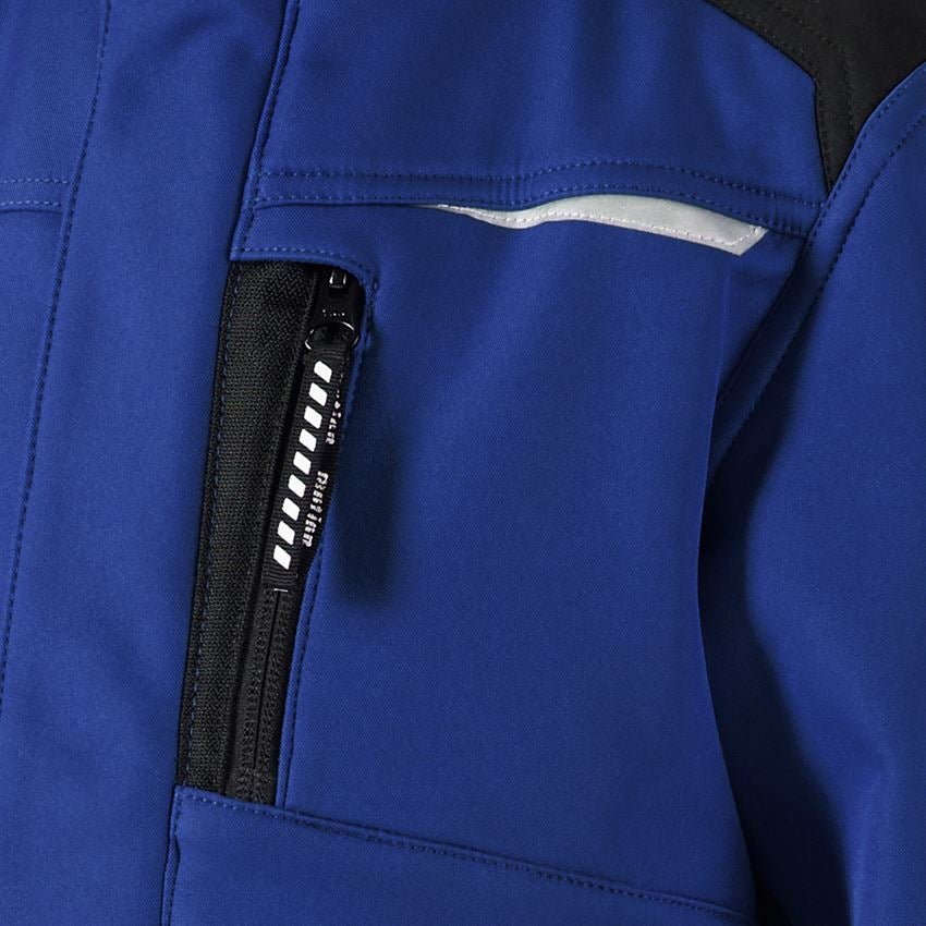 Jackets: Children's softshell jacket e.s.motion + royalblue/black 2