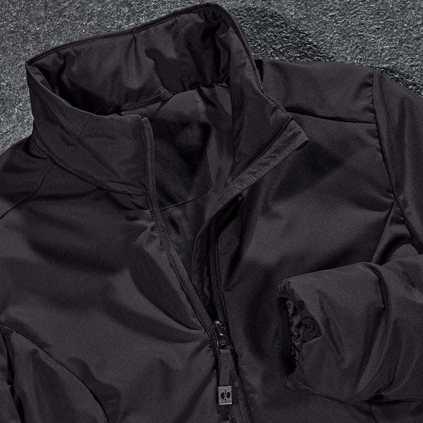 Work Jackets: e.s. Padded jacket CI, ladies' + black 2
