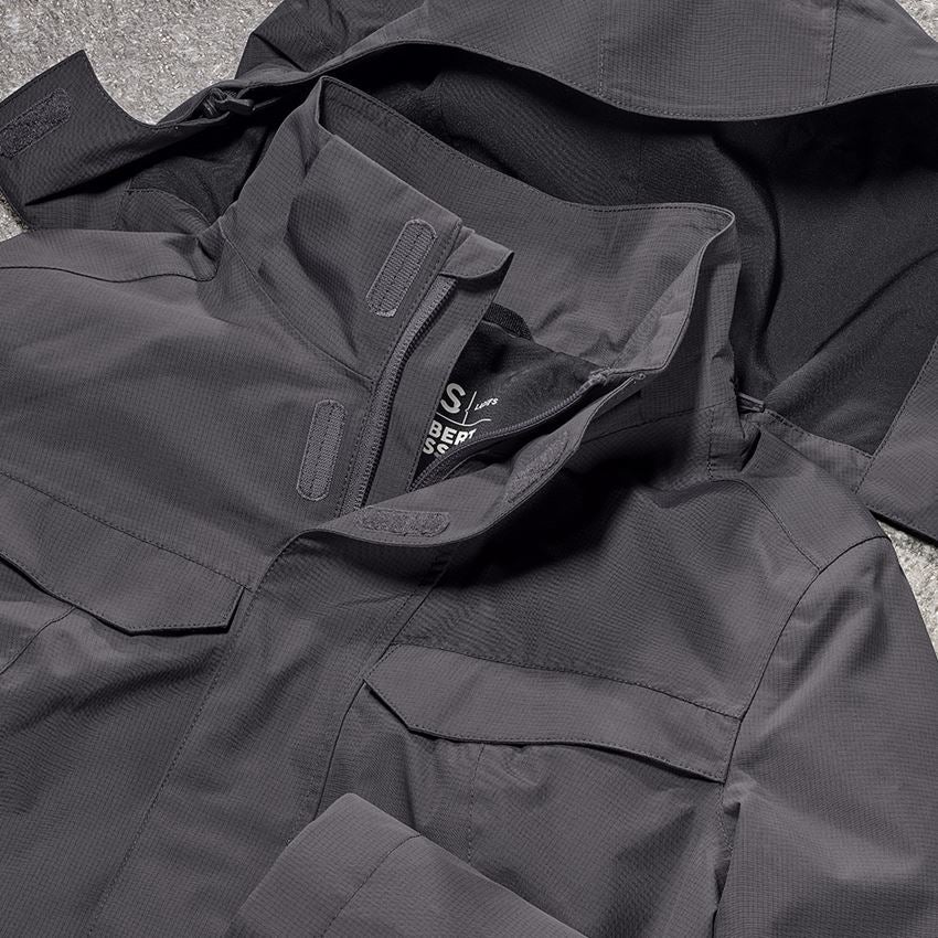 Cadeaux plus grands: Veste de pluie e.s.concrete, femmes + anthracite 2