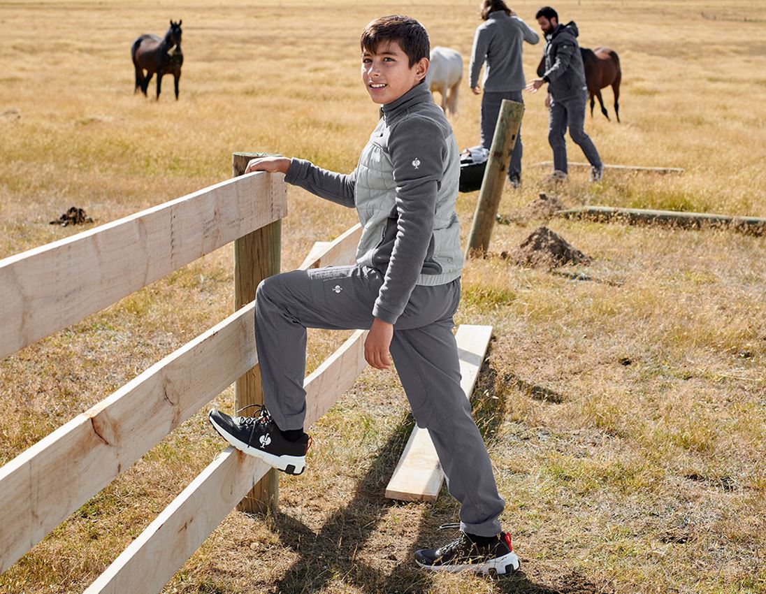 Vestes de travail: Veste en laine polaire hybride e.s.concrete,enfant + anthracite/gris perle 1