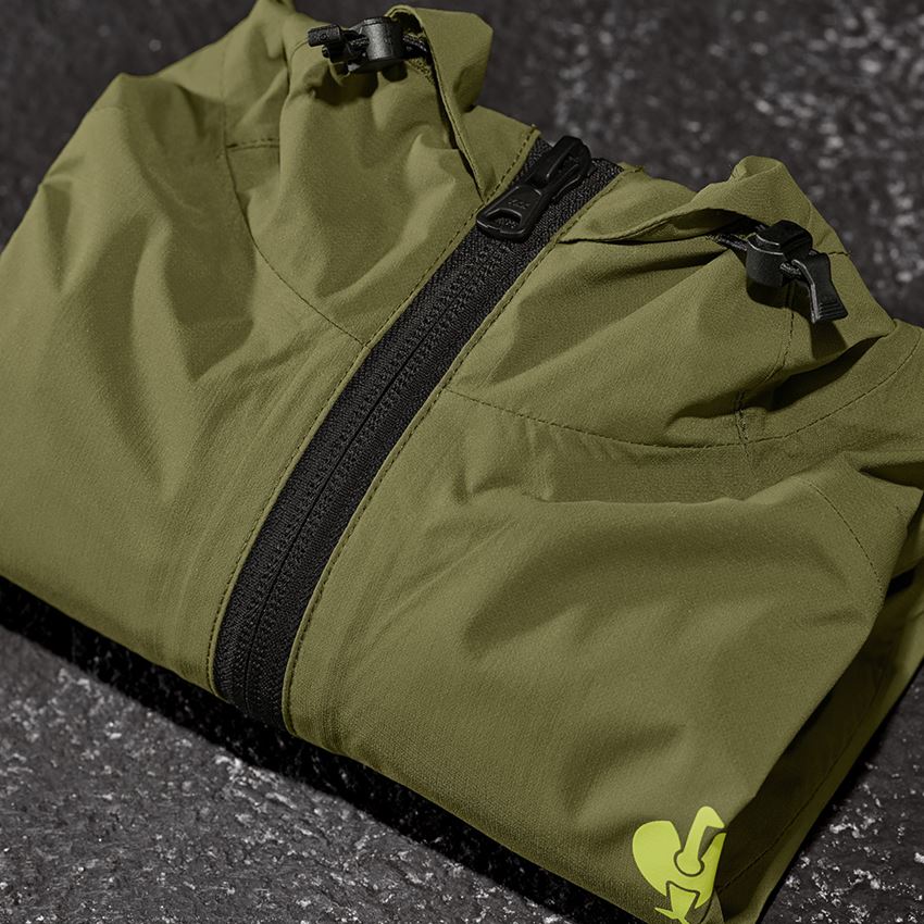 Vestes de travail: Coupe-vent light-pack e.s.trail, femmes + vert genévrier/vert citron 2