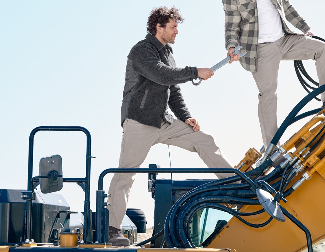 Work Jackets: Faux fur jacket e.s.iconic + carbongrey 3