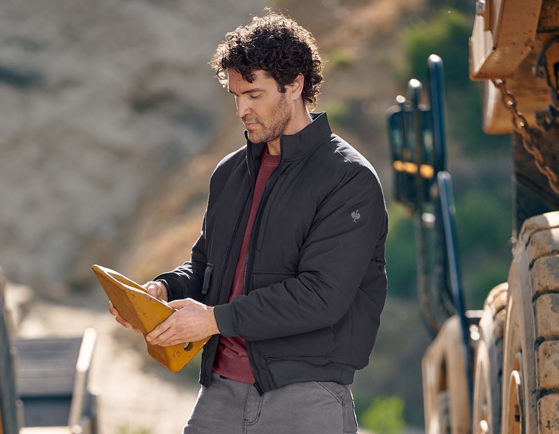 Vestes de travail: Blouson aviateur e.s.iconic + noir 3