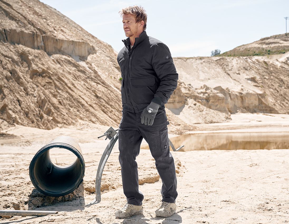 Vestes de travail: Blouson aviateur e.s.iconic + noir 1