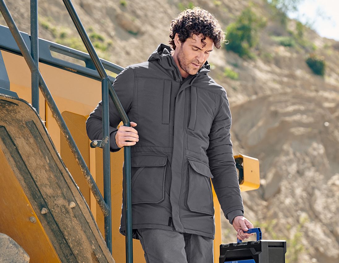 Vestes de travail: Parka e.s.iconic + gris carbone 1