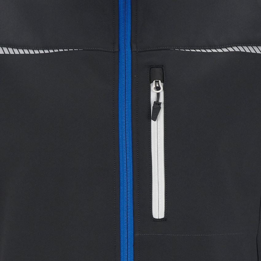 Work Body Warmer: Softshell bodywarmer e.s.motion 2020 + graphite/gentianblue 2