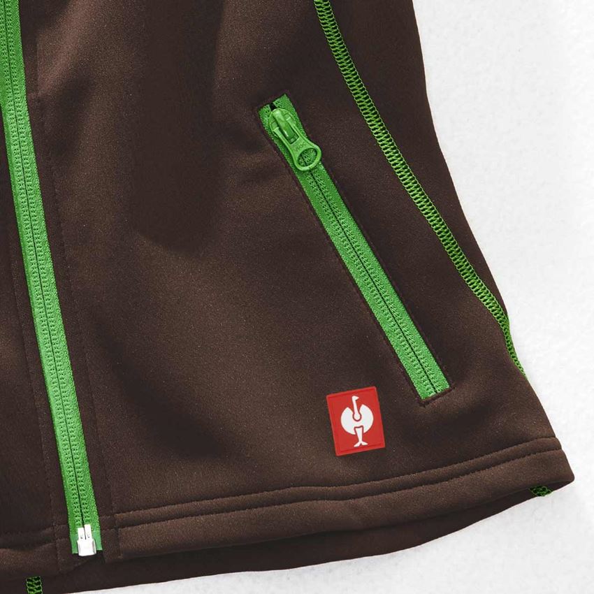 Work Body Warmer: Funct. bodyw. thermo stretch e.s.motion 2020,lad. + chestnut/seagreen 2