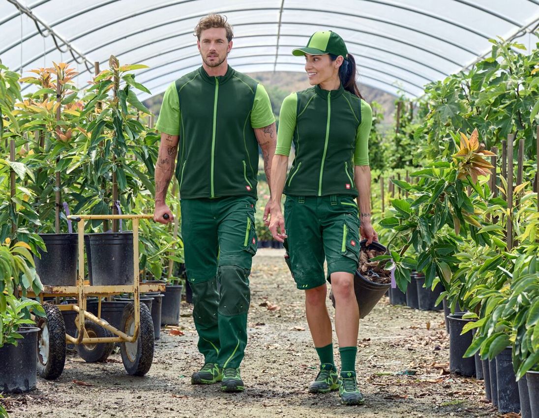 Gilets de travail: Gilet thermo stretch e.s.motion 2020, femmes + vert/vert d'eau 2