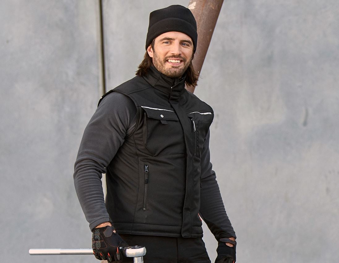 Gilets de travail: Gilet Softshell e.s.motion + noir 1