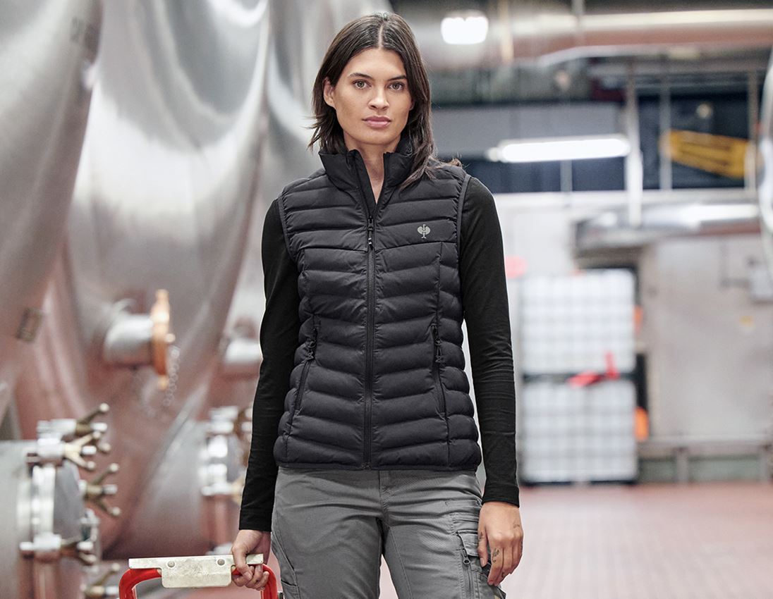 Work Body Warmer: Bodywarmer e.s.motion ten, ladies' + oxidblack