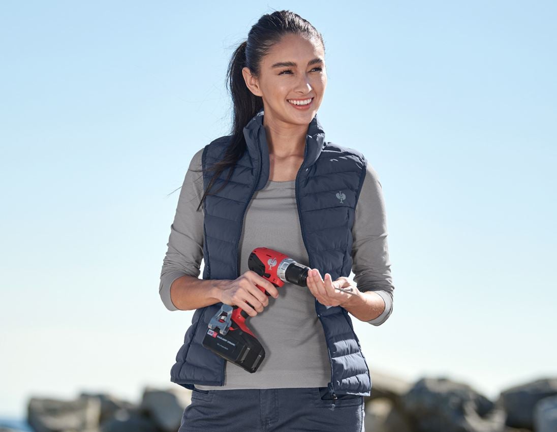 Gilets de travail: Gilet e.s.motion ten, femmes + bleu ardoise