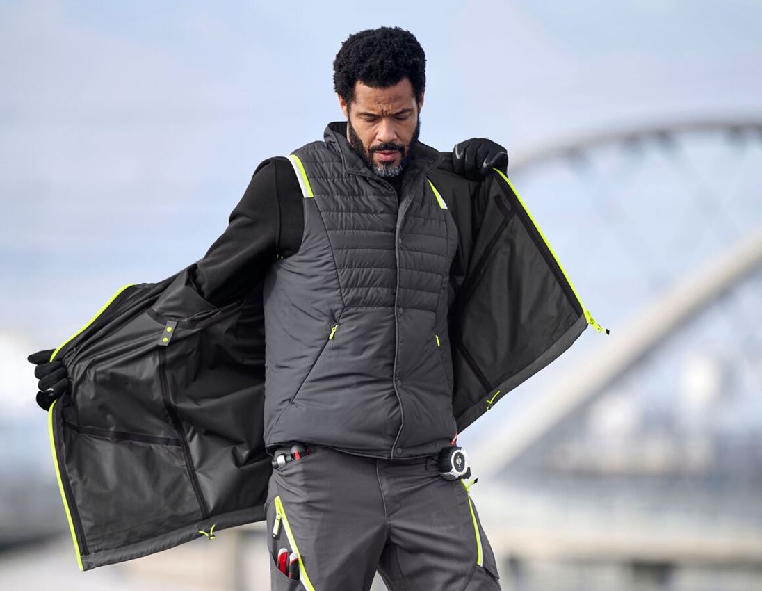 Vestes de travail: Veste de fonction 3 en 1 e.s.ambition + anthracite/jaune fluo 1