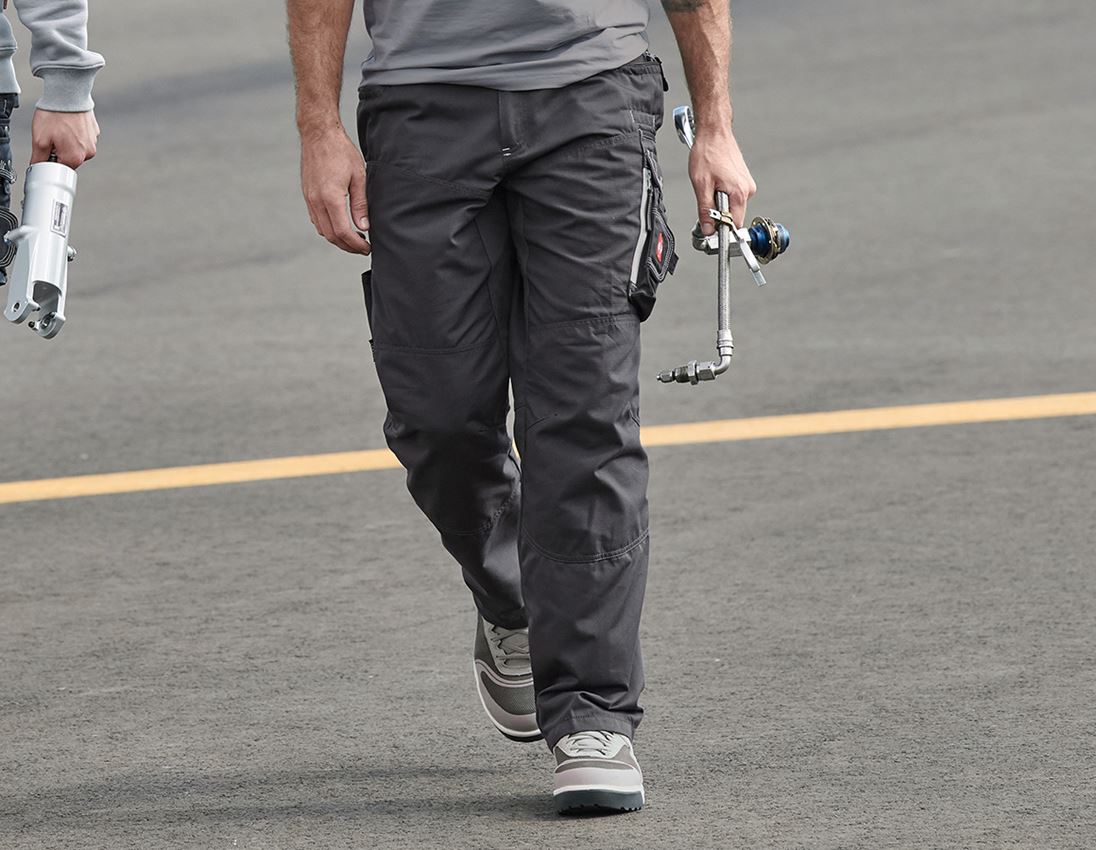 Work Trousers: Trousers e.s.motion Summer + tar/graphite/cement 1