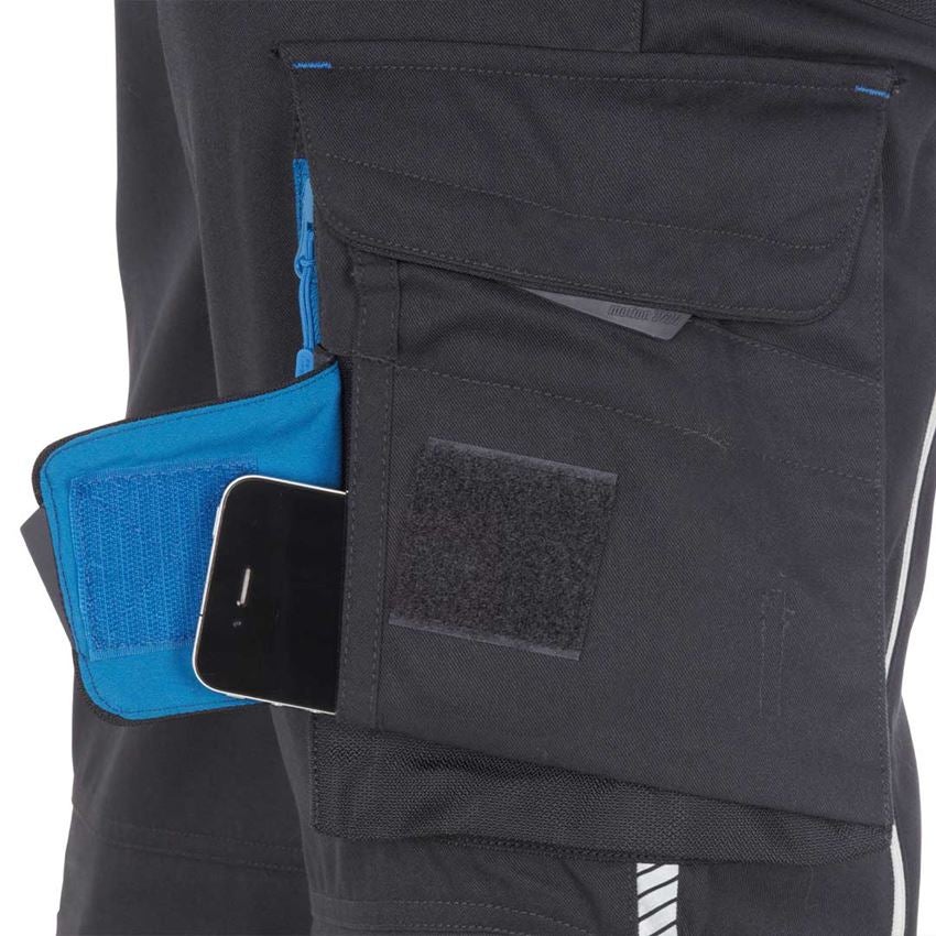 Pantalons de travail: Pantalon pour femmes e.s.motion 2020 d'hiver + graphite/bleu gentiane 2