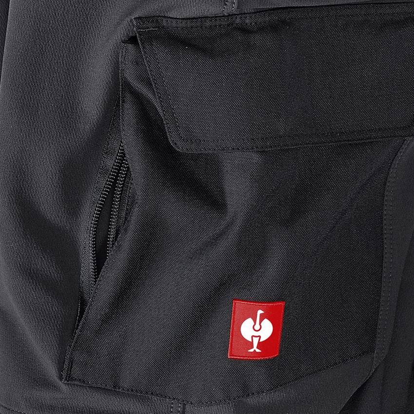 Work Trousers: Functional cargo trousers e.s.dynashield solid + black 2