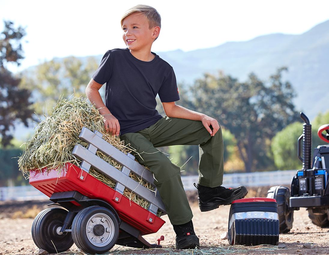 Pantalons: Fonct. pantalon Cargo e.s.dynashield solid,enfants + thym 1