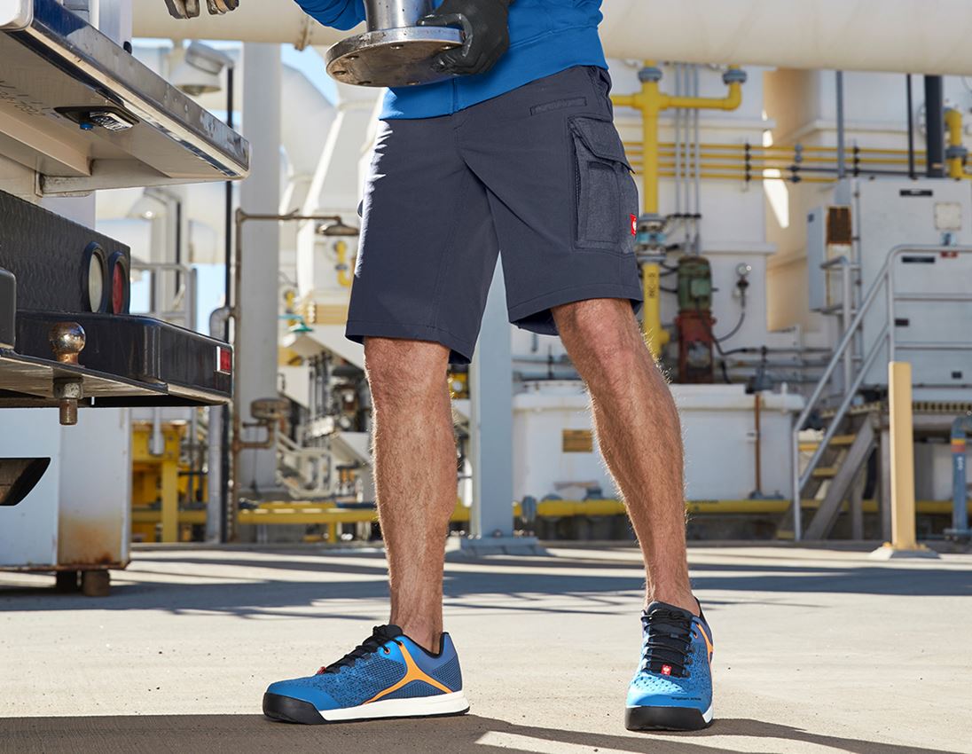 Pantalons de travail: Fonctionnelle short e.s.dynashield solid + pacifique 2