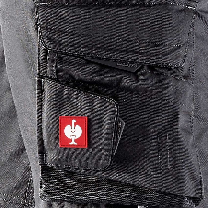 Work Trousers: 3/4 length trousers e.s.motion 2020 + anthracite/platinum 2