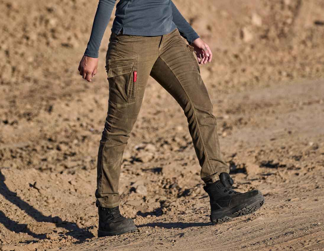 Work Trousers: Cargo trousers e.s.vintage, ladies' + sepia 1