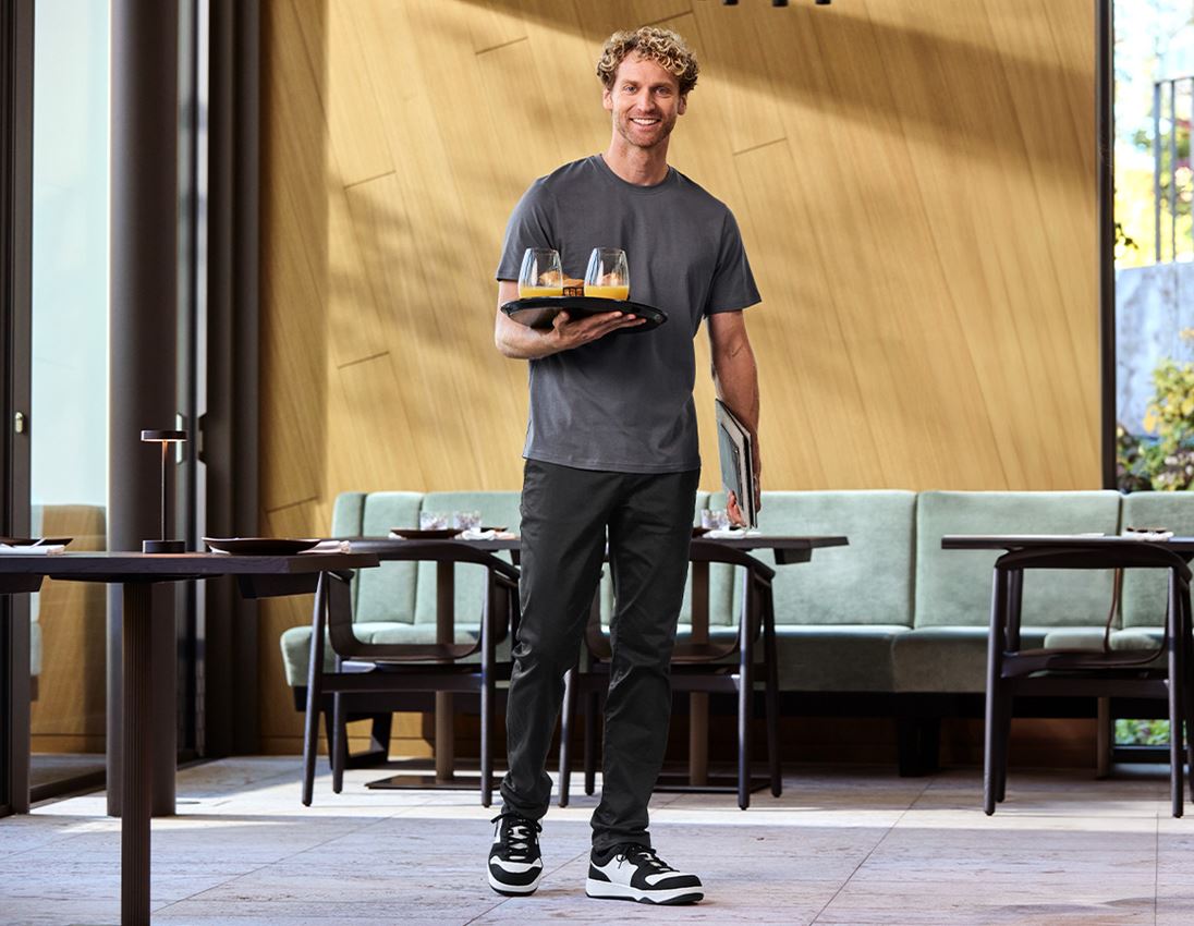 Work Trousers: e.s. 5-pocket work trousers Chino + black 3