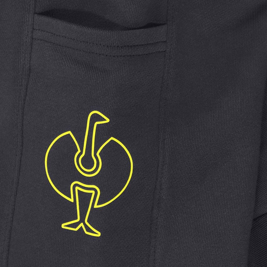 Accessories: Sweat pants light e.s.trail, children's + black/acid yellow 2
