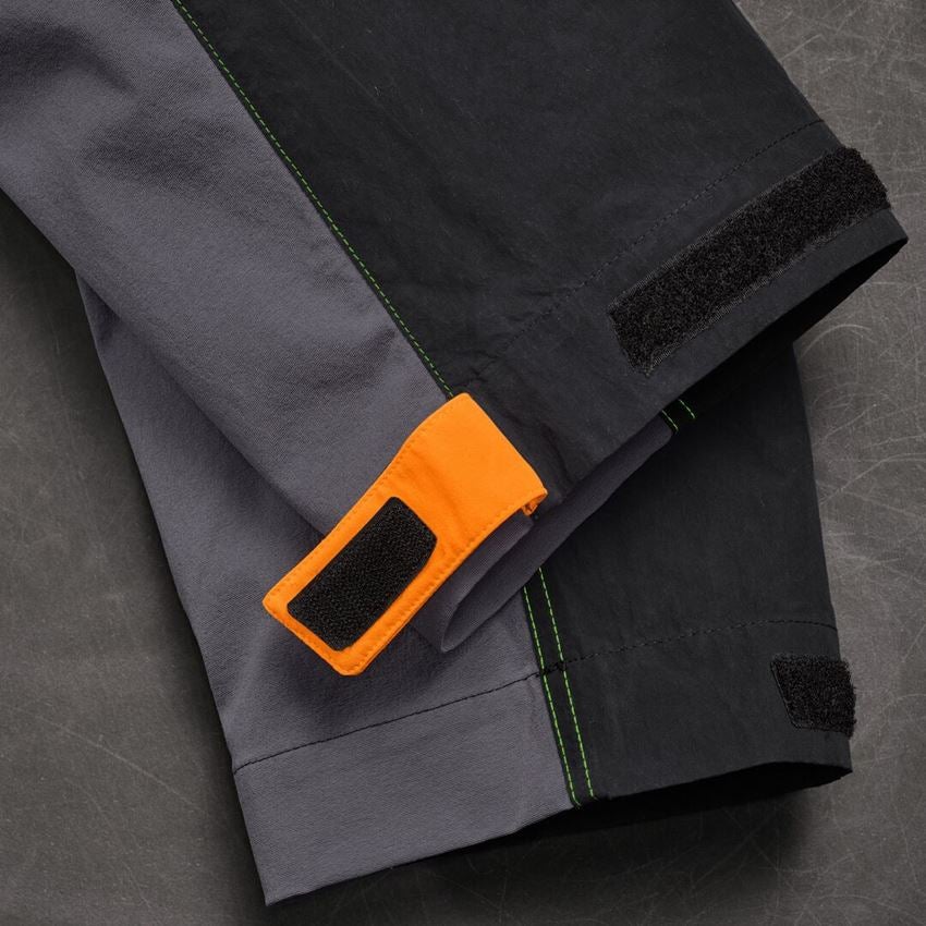 Work Trousers: Hybrid functional trousers e.s.trail + anthracite/black/high-vis orange/high-vis yellow 2