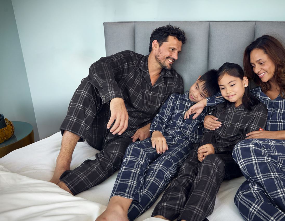 Accessories: e.s. Checkered Pyjama Bottoms + black/basaltgrey 3