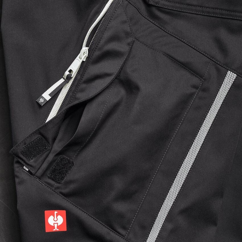Work Trousers: Multipocket trousers e.s.ambition, ladies' + black/platinum 2