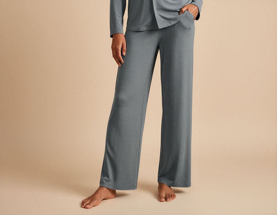 Accessoires: e.s. Pantalon de pyjama modal, femmes + gris nordique