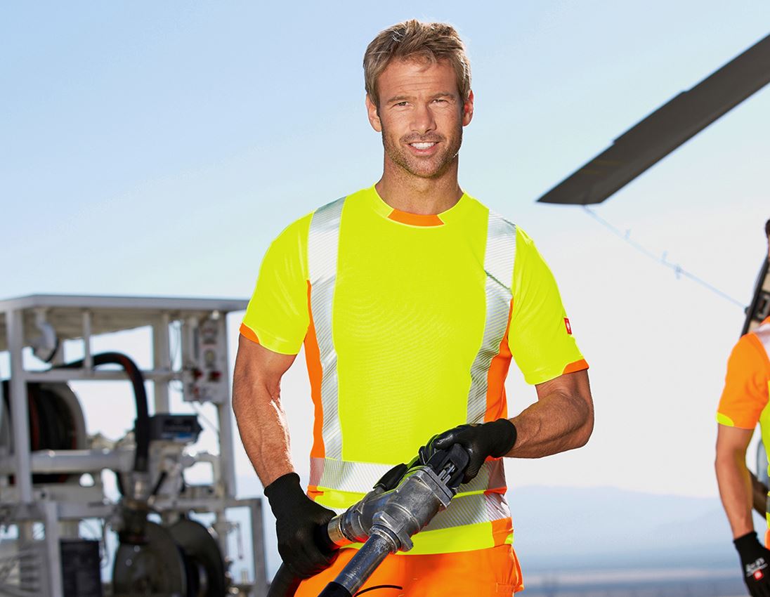 Shirts, Pullover & more: High-vis functional T-Shirt e.s.motion 2020 + high-vis yellow/high-vis orange 2