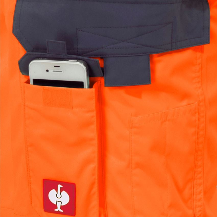 Pantalons de travail: Pantalon él. fonct.de signalisation e.s.prestige + orange fluo/gris 2