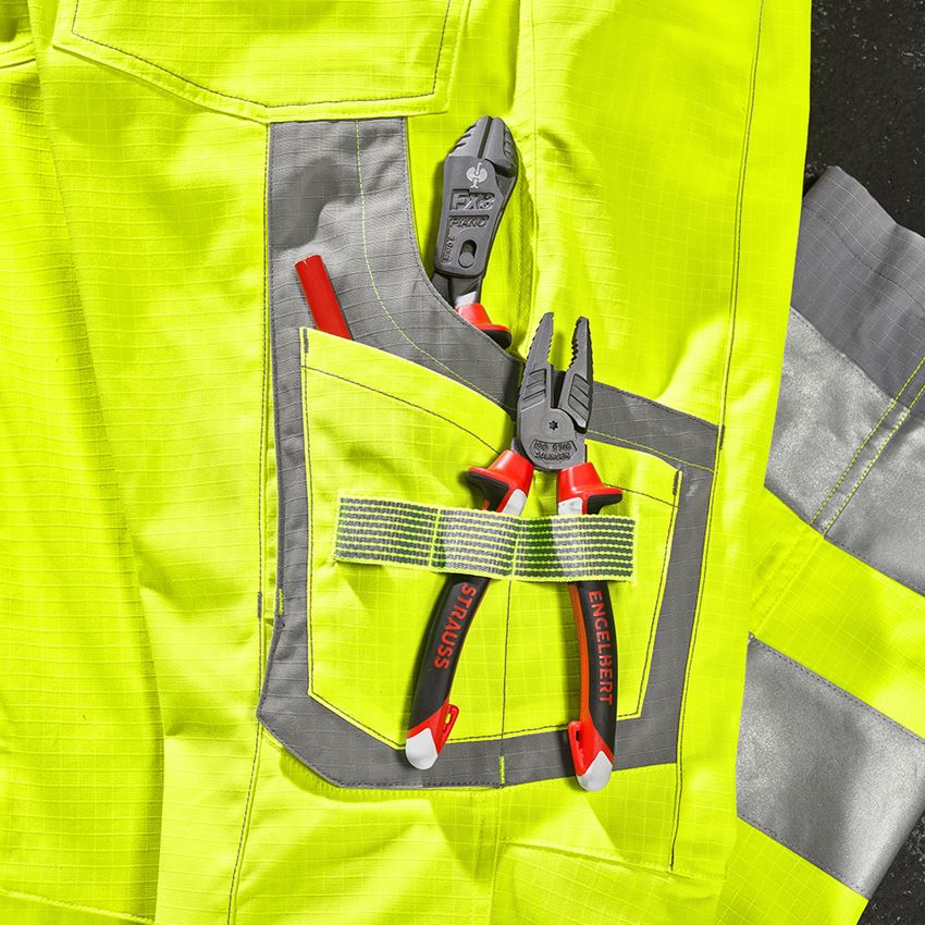 Pantalons de travail: Pantalon cargo haute visibilité e.s.concrete + jaune fluo/gris perle 2