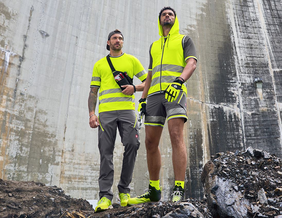 Work Body Warmer: High-vis functional bodywarmer e.s.ambition + high-vis yellow/anthracite 3