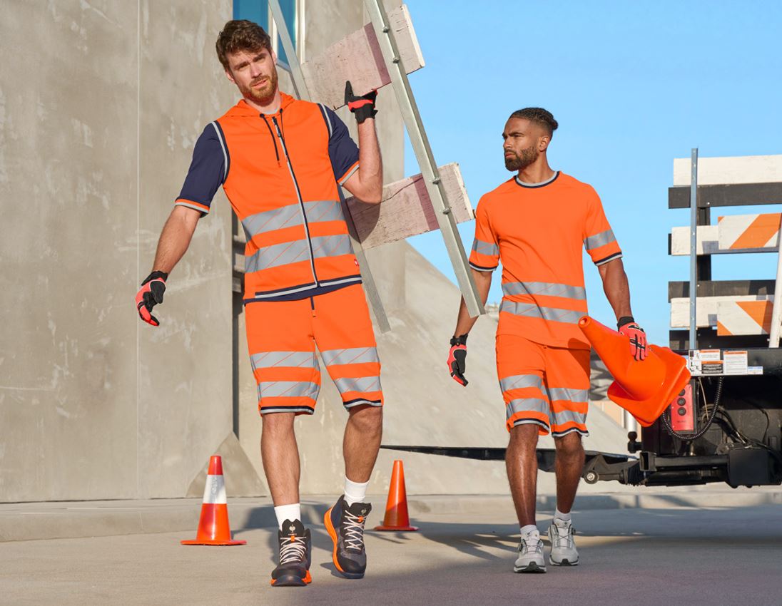 Work Body Warmer: High-vis functional bodywarmer e.s.ambition + high-vis orange/navy 2