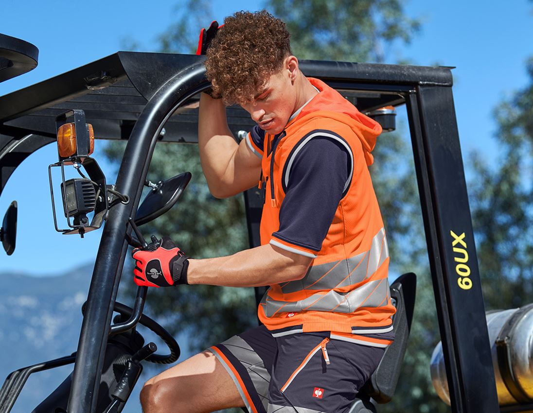 Work Body Warmer: High-vis functional bodywarmer e.s.ambition + high-vis orange/navy 4
