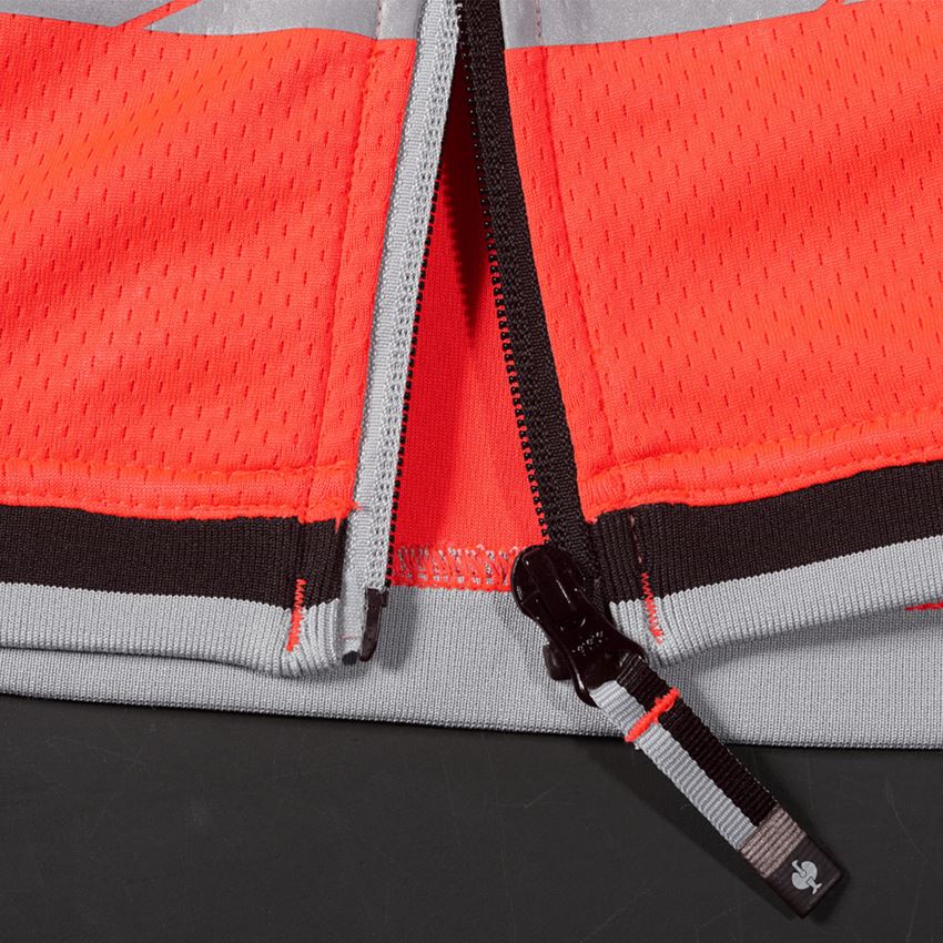 Work Body Warmer: High-vis functional bodywarmer e.s.ambition + high-vis red/black 2