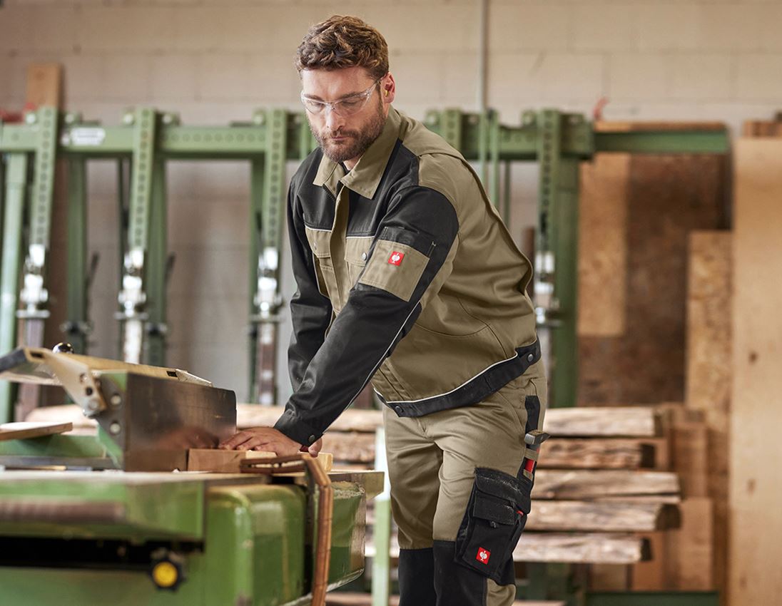 Work Jackets: Work jacket e.s.image + khaki/black 1
