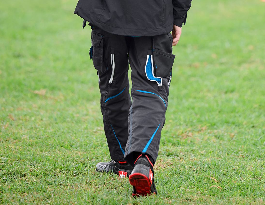 Trousers: Trousers e.s.motion 2020, children's + graphite/gentianblue 2