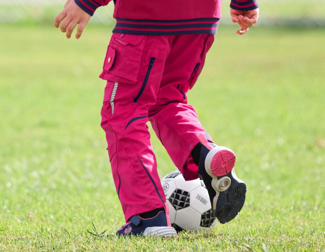 Trousers: Trousers e.s.motion 2020, children's + berry/navy 1